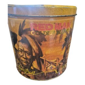 Vtg. 1988 Red Man Golden Blend Limited Edition Chewing Tobacco Tin